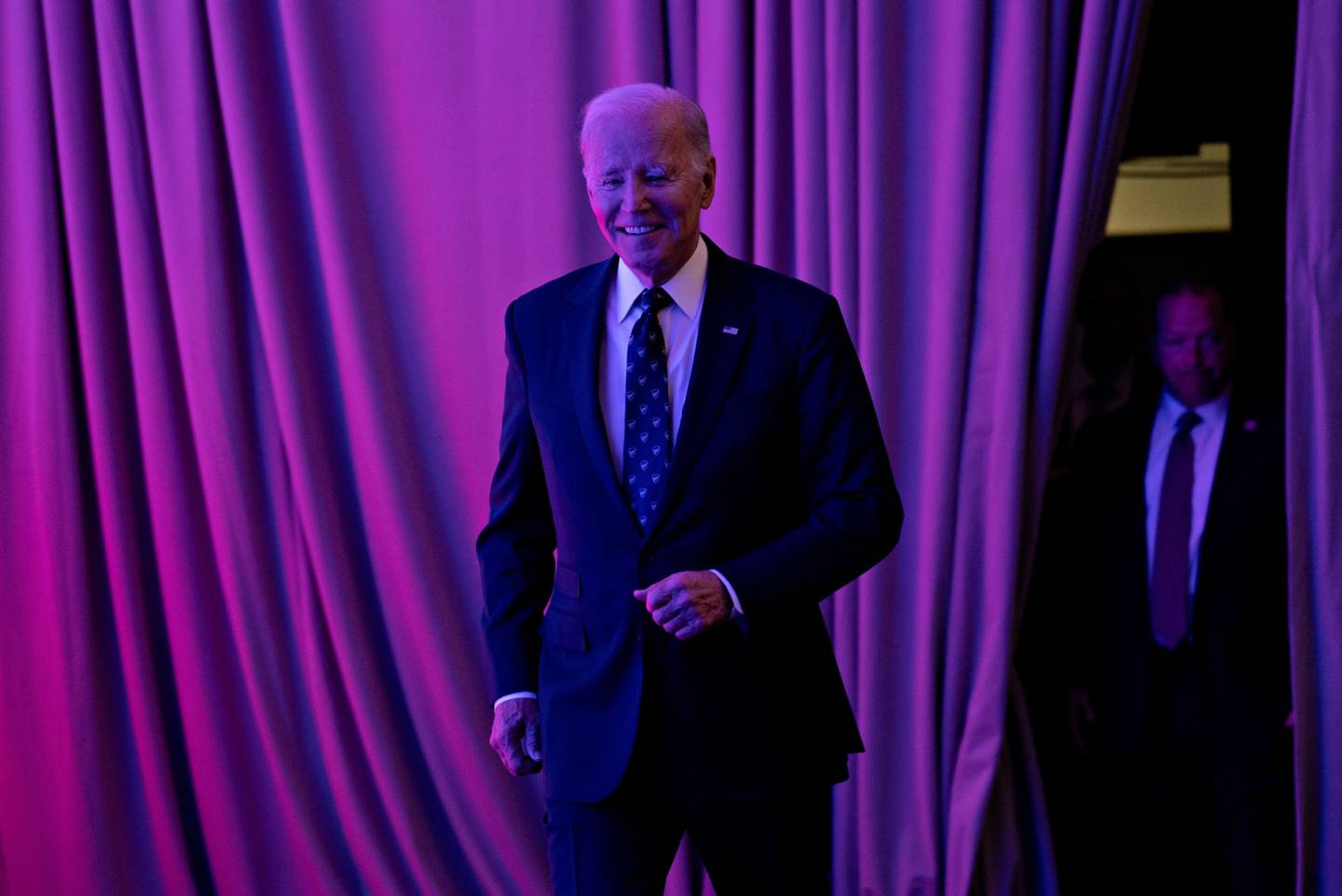 El presidente estadounidense Joe Biden, en la conferencia legislativa de la Asociación Internacional de Bomberos en Washington, DC, EE.UU., el lunes 6 de marzo de 2023.