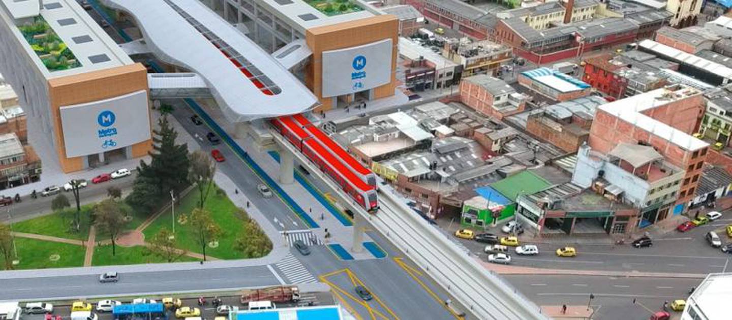 Esquema del proyecto del Metro de Bogotá