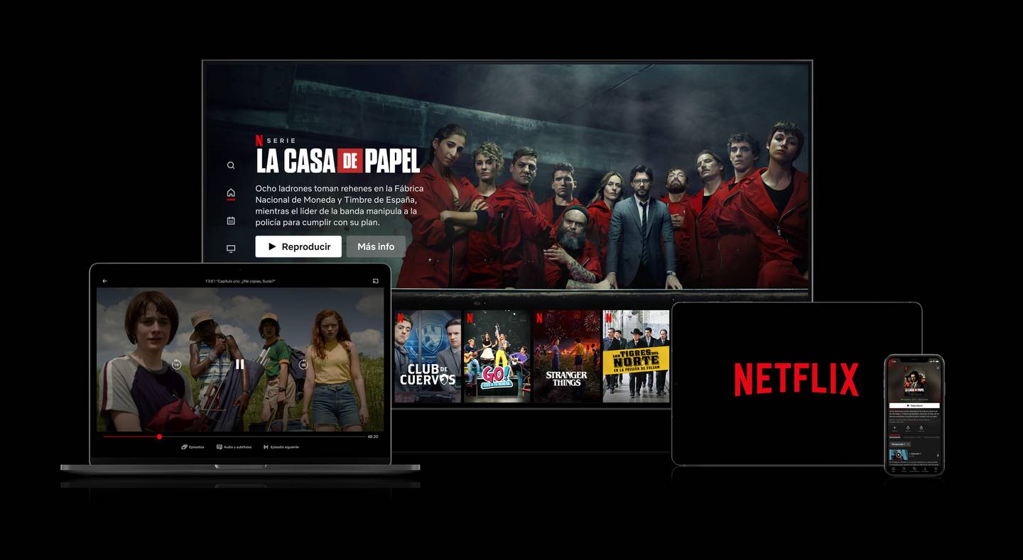 Netflix en distintas plataformas.