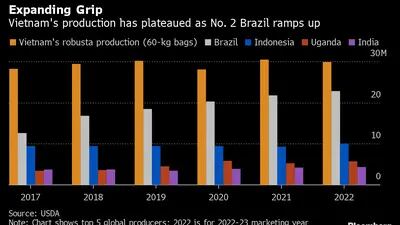 Aumentando o aperto: produção no Vietnã estagnou enquanto a do Brasil acelera