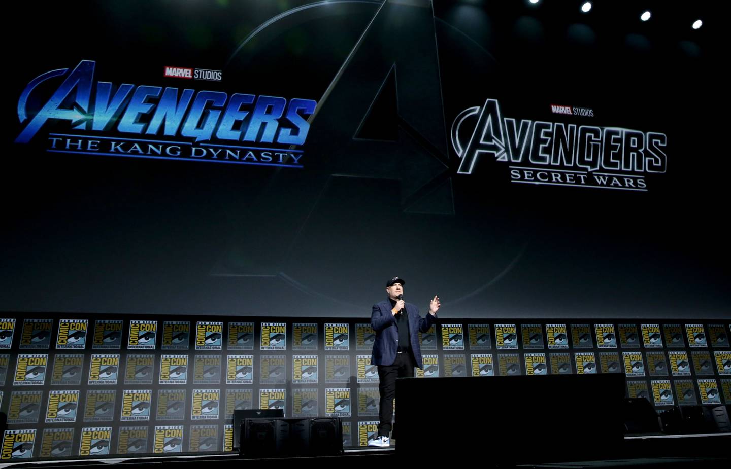 Kevin Feige, presidente de Marvel Studios, participa en la presentación de Live-Action de Marvel Studios en la San Diego Comic-Con el 23 de julio de 2022. (Foto de Jesse Grant/Getty Images)