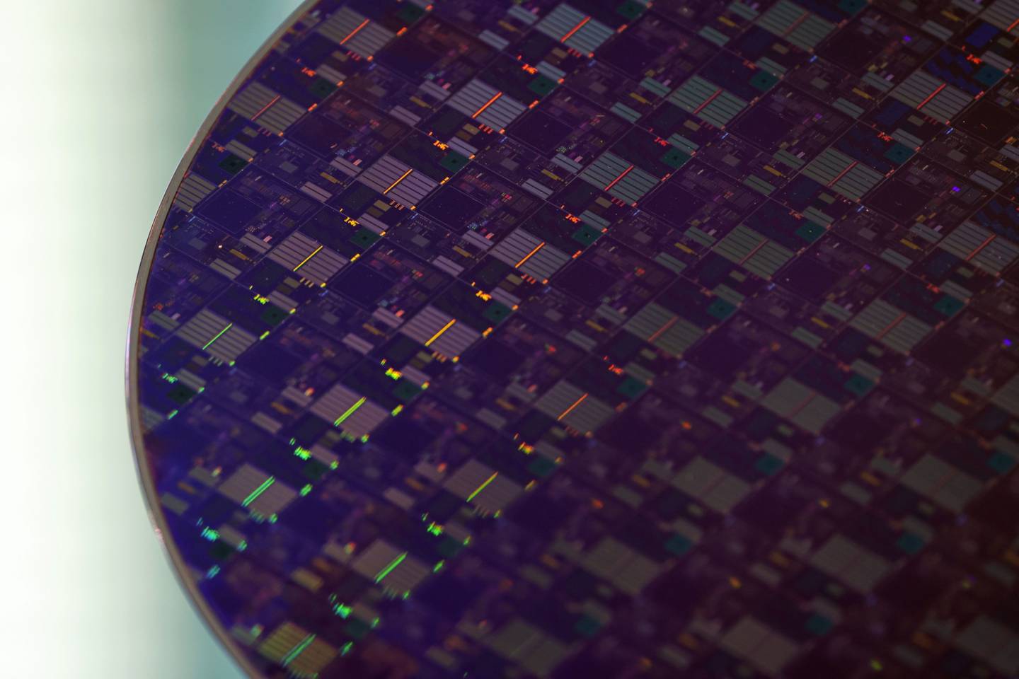 Imagen de un chip de silicona