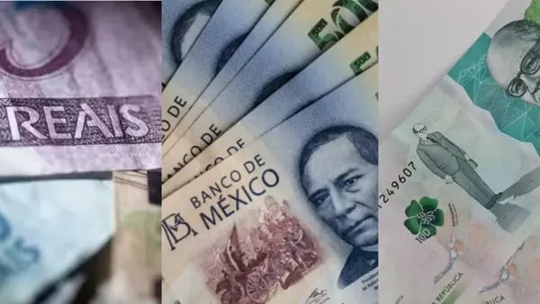 Monedas de Colombia, México y Brasil, top 5 de las que más se apreciaron en 2023 en emergentesdfd