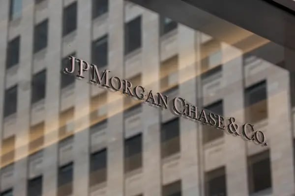 Logo de JPMorgan Chase & Co. frente a la sede central en Nueva York, el jueves 22 de julio de 2021.