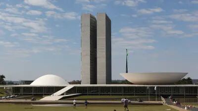 National Congress, project by Oscar Niemeyer, Brasília, DF. Brazil