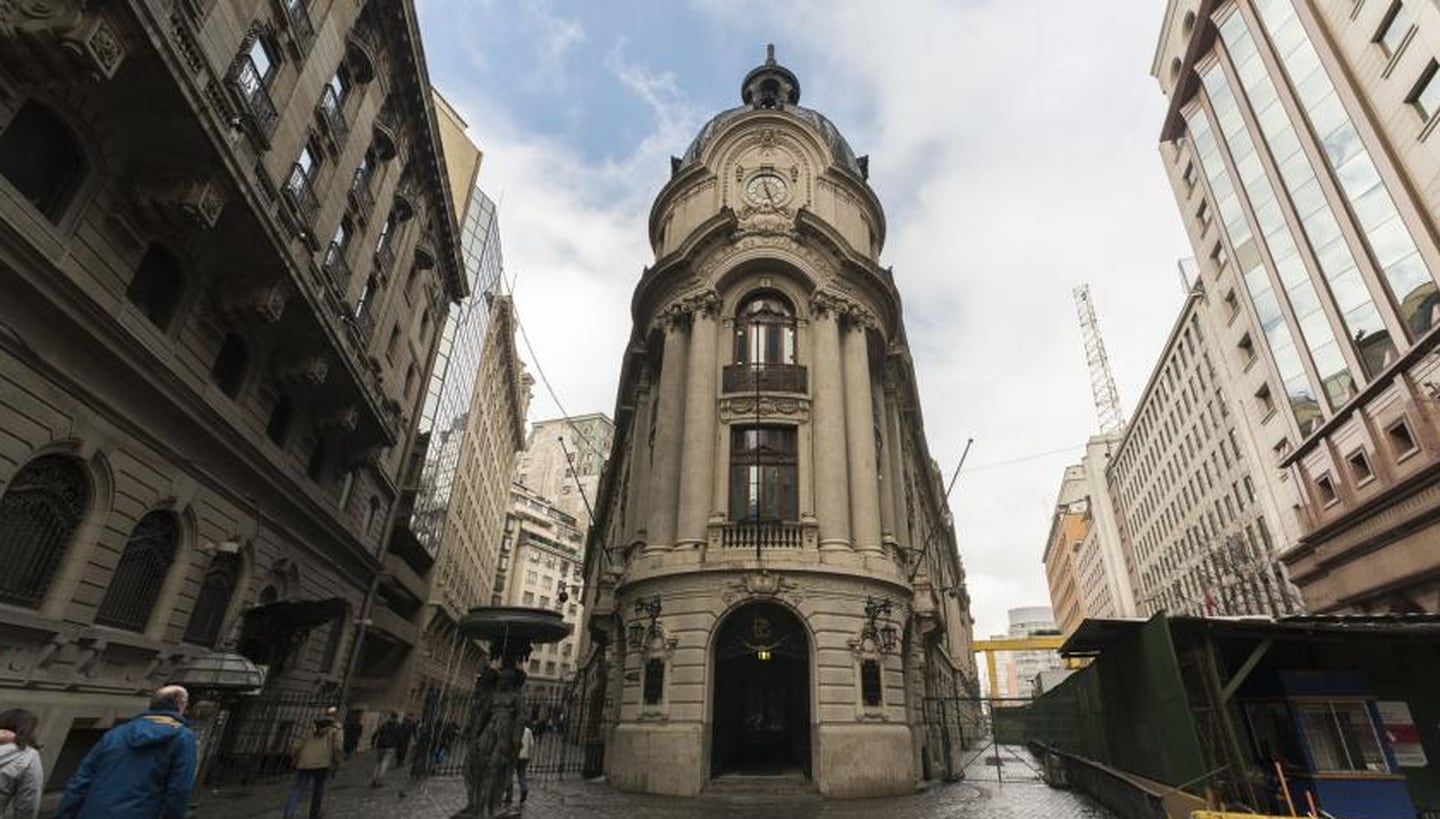 Bolsa de Santiago, en Chile. Foto: Bloomberg