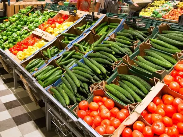 Vegetales y verduras en Moscú