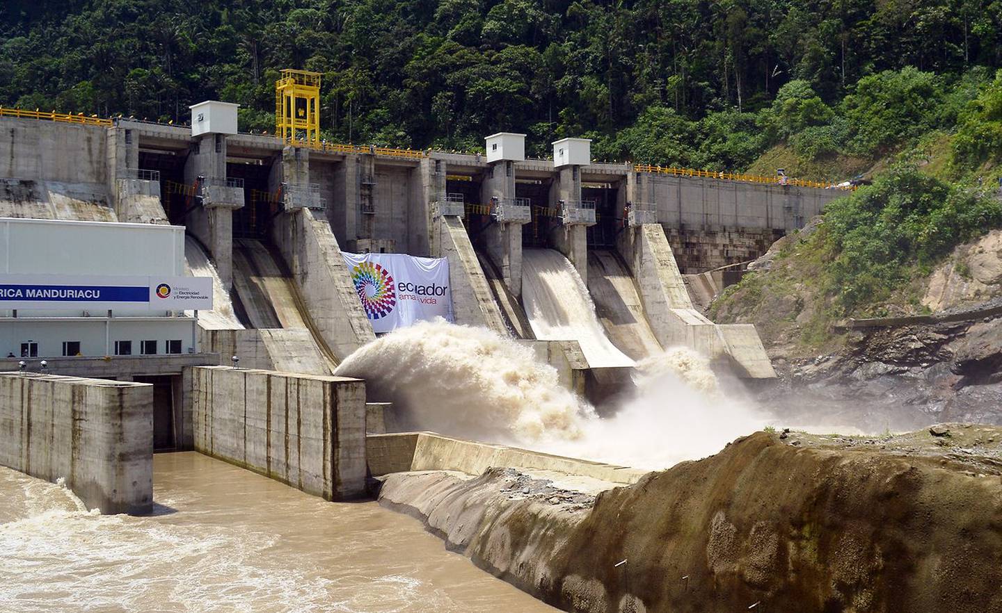 En la foto, la Central Hidroeléctrica Manduriacu.