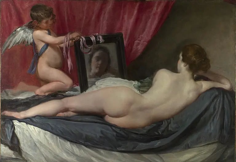Vênus ao Espelho, quadro de Diego Velásquezdfd