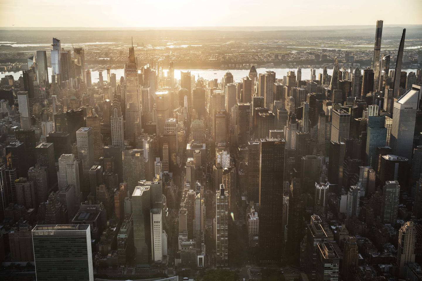 Edificios en el horizonte de Manhattan en Nueva York, EE.UU., el jueves 17 de junio de 2021. Fotógrafo: Victor J. Blue/Bloomberg