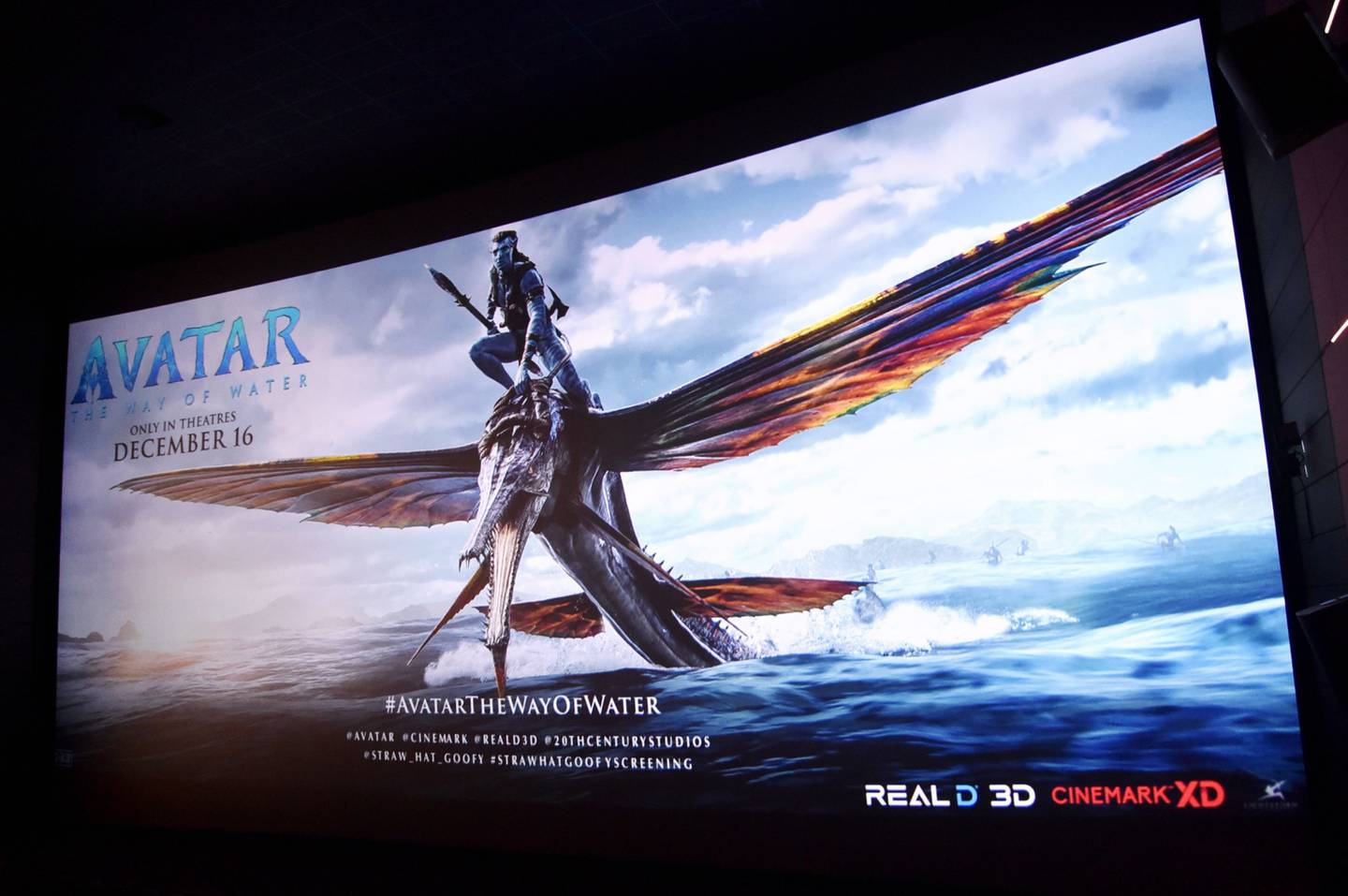 Avatar, el camino del Agua en el Cinemark Playa Vista, California, el 13 de diciembre de 2022.