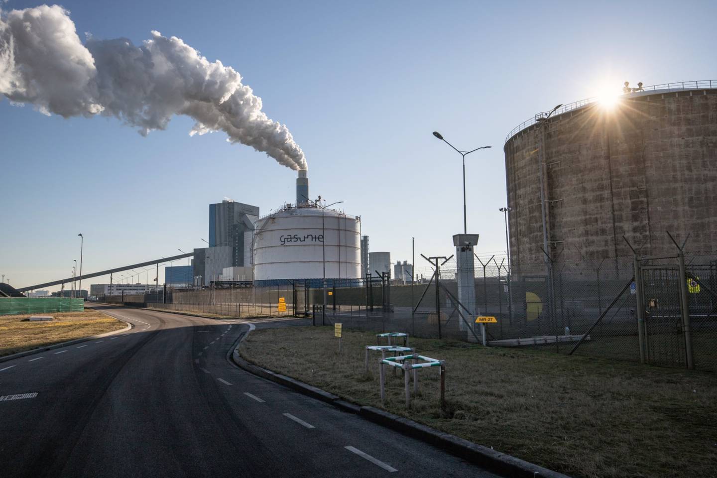 La central eléctrica de carbón Onyx Power Inc en el Puerto de Rotterdam, en Rotterdam, Países Bajos, el martes 8 de marzo de 2022.