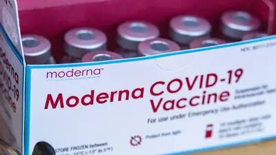 Viales con la vacuna contra el Covid-19 de Moderna