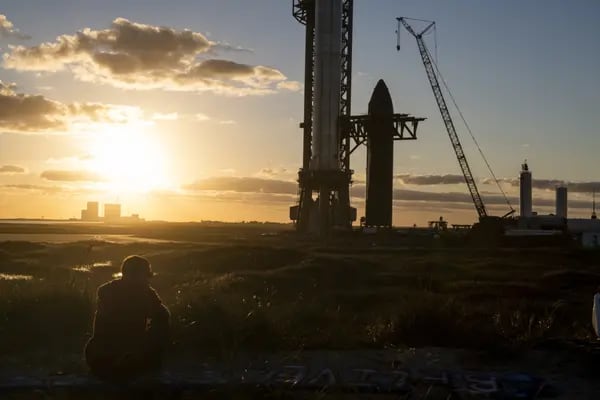 Las instalaciones de SpaceX Starbase en construcción en Brownsville, Texas, EE.UU., el sábado 12 de febrero de 2022.