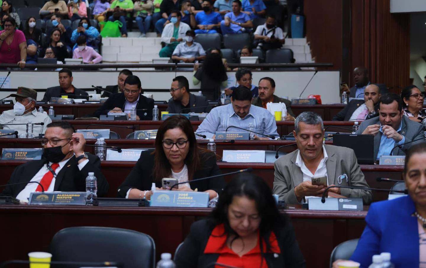 Diputados del Congreso Nacional de Honduras en la sesión del 21 de diciembre de 2022.