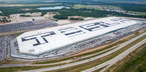 The Tesla Gigafactory in Texas. (Photo: Tesla).