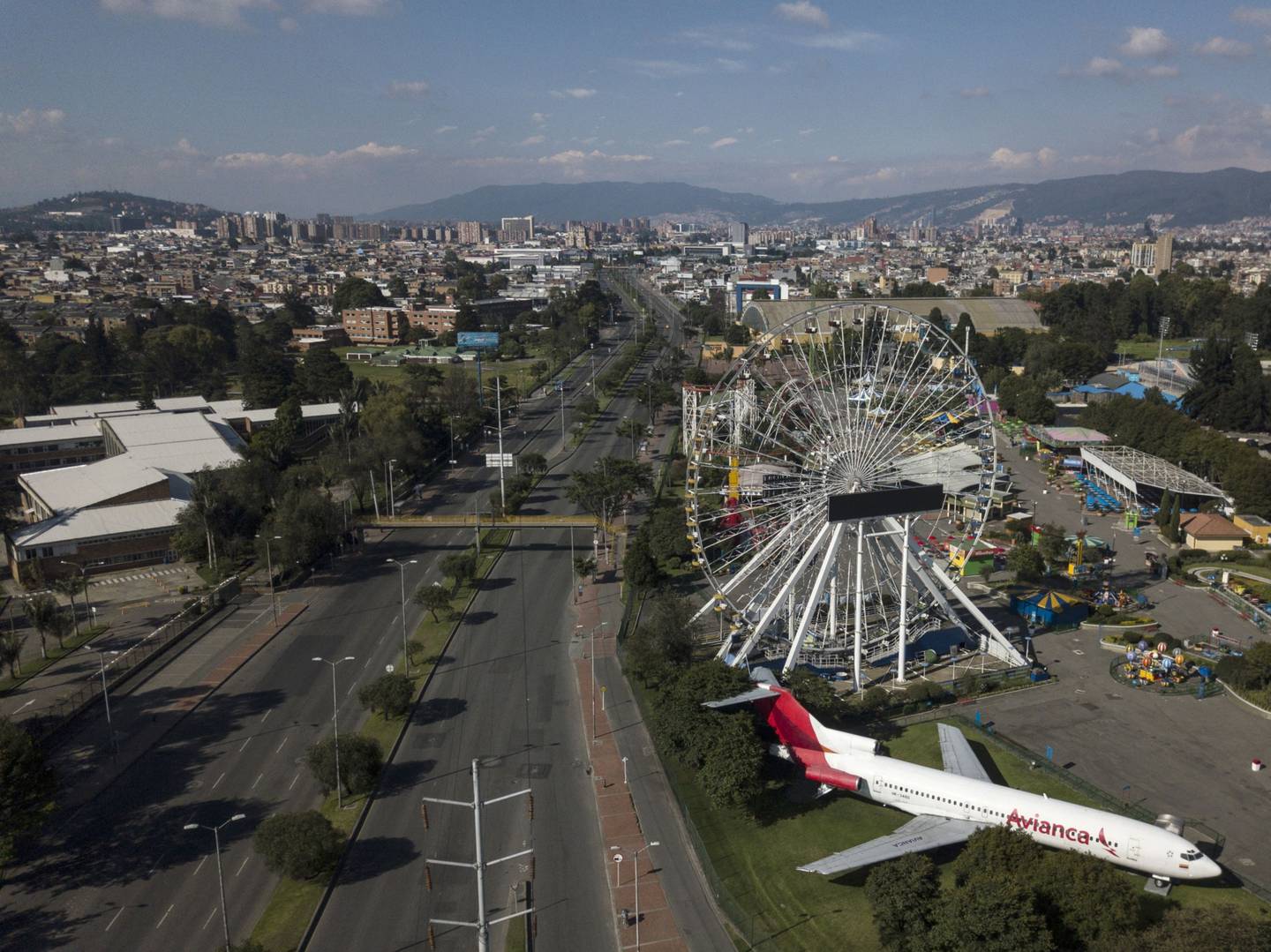 Foto aérea de la capital colombiana