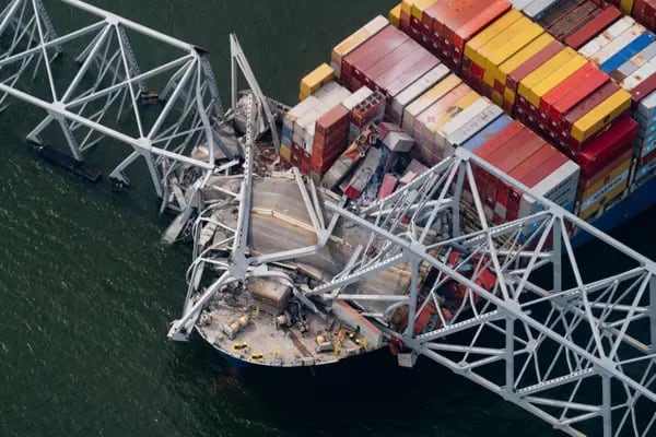 Barco que chocó contra puente de Baltimore tuvo un accidente anterior y problemas de propulsión