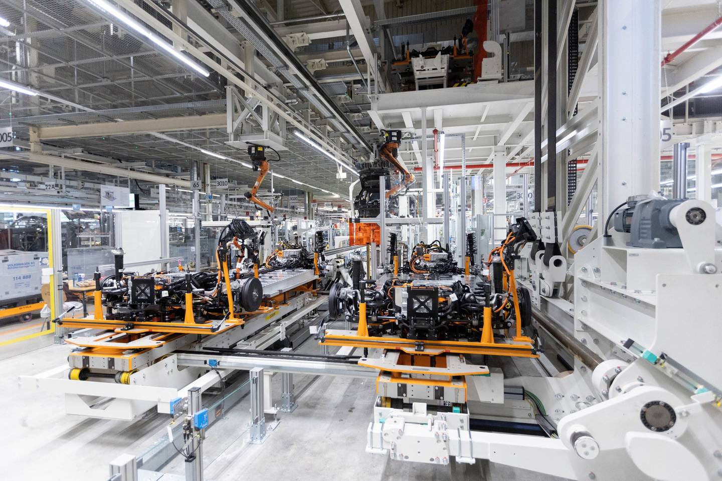 Imagen de una fábrica de Volkswagen