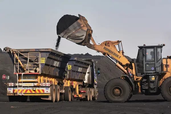Minería de carbón en Sudáfrica