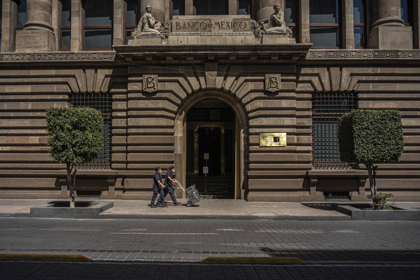 Banco de México (Banxico), en México Ciudad, el viernes 11 de febrero de 2022. Fuente: Bloomberg
