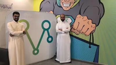 En sus oficinas de Riad, Arabia Saudita.