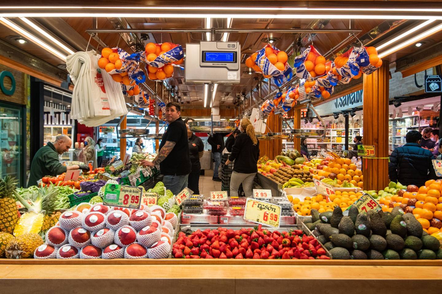 Imagen de un mercado de alimentos