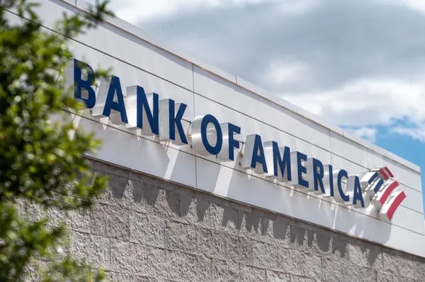 El logo de Bank of America