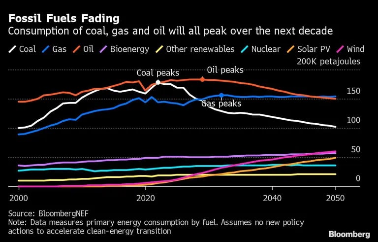 El consumo de carbón, gas y petróleo alcanzará su punto máximo en la próxima décadadfd