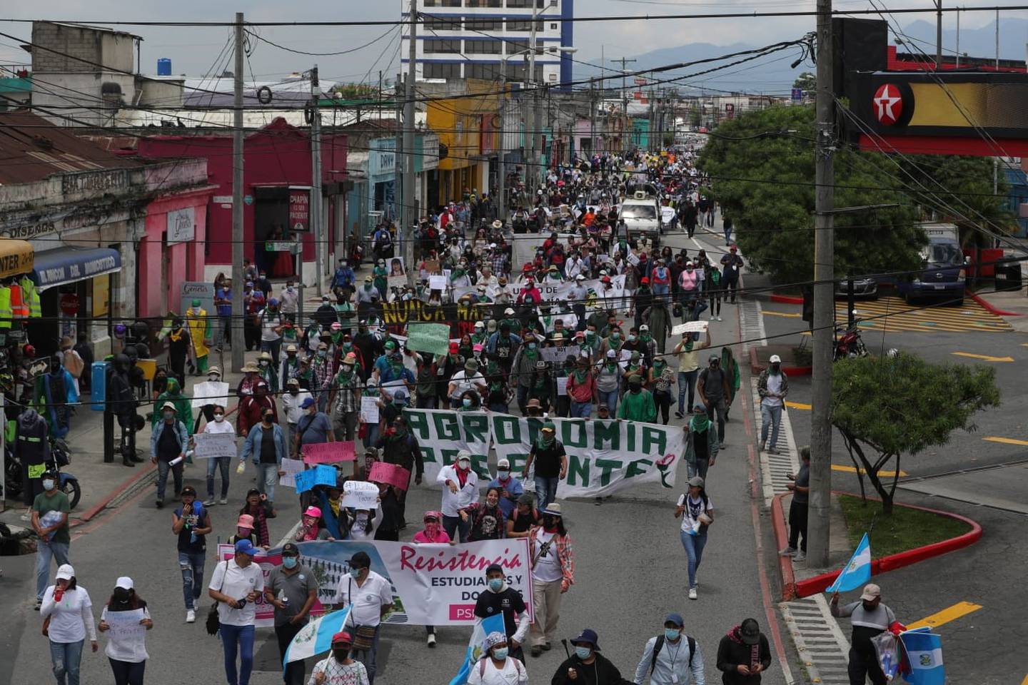 El 11 de agosto de 2022 miles de manifestantes caminaron por las calles de la capital y se reunieron en varios puntos como el Congreso de la República, Corte de Constitucionalidad, entre otros.dfd