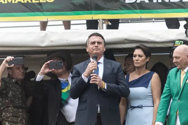Jair Bolsonaro, presidente de Brasil, durante un desfile militar del Día de la Independencia en Brasilia, Brasil, el miércoles 7 de septiembre de 2022.