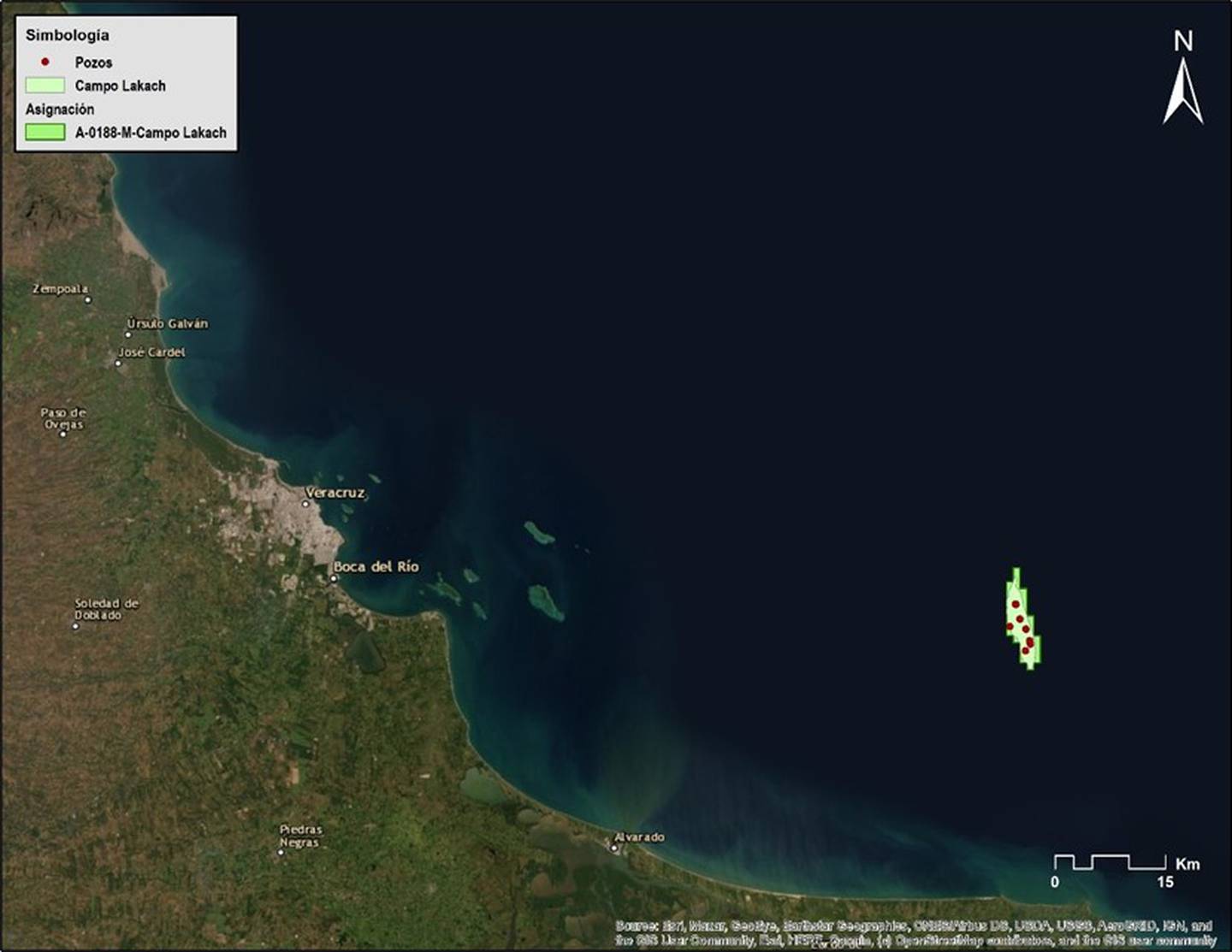 Mapa del yacimiento marino Lakach, uno de los campos más grandes de gas húmedo de México en manos de Petróleos Mexicanos (Pemex) (Foto: Gobierno de México)