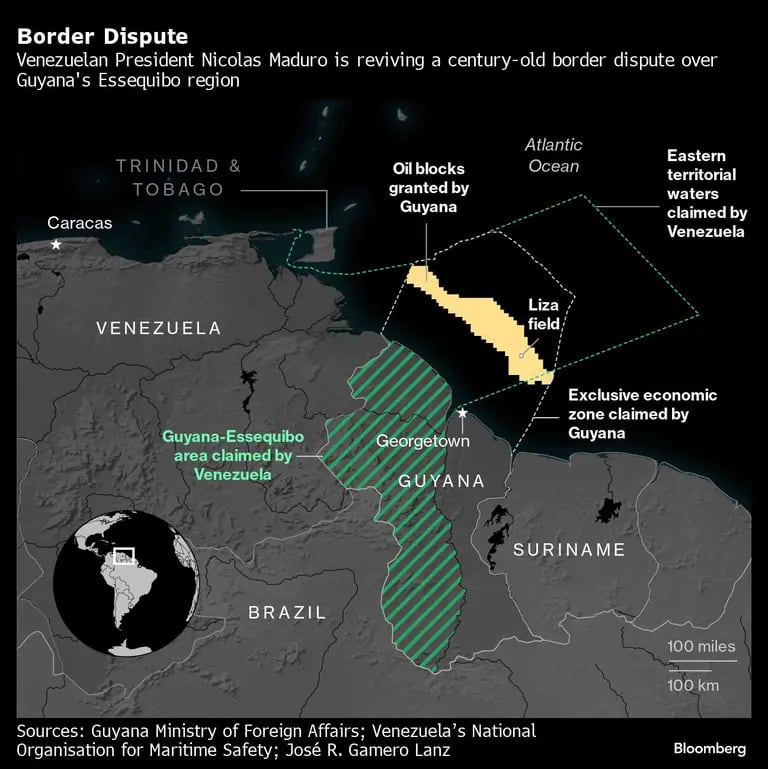 Border Dispute | Venezuelan President Nicolas Maduro is reviving a century-old border dispute over Guyana's Essequibo regiondfd