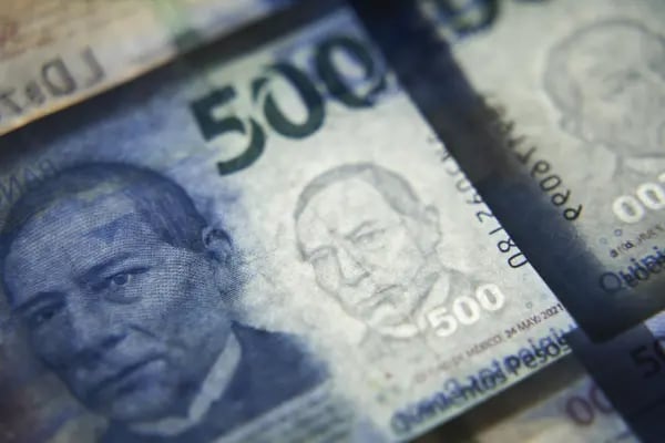 Un billete de 500 pesos mexicanos.