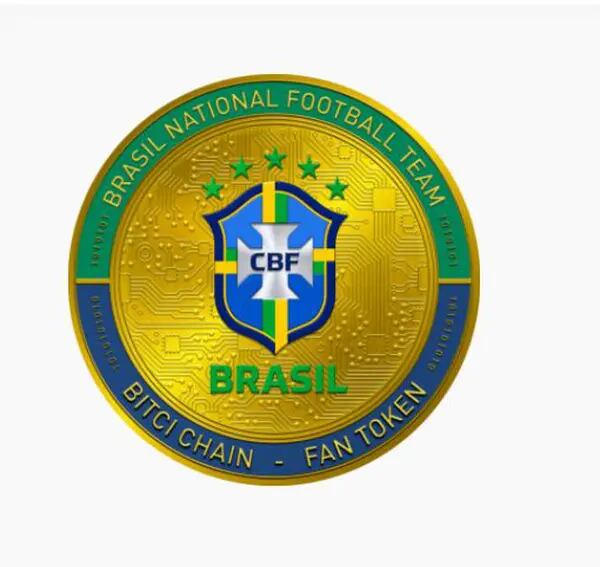 Token oficial da Seleção Brasileira de Futebol, lançado pela parceria entre a Bitci e a CBF