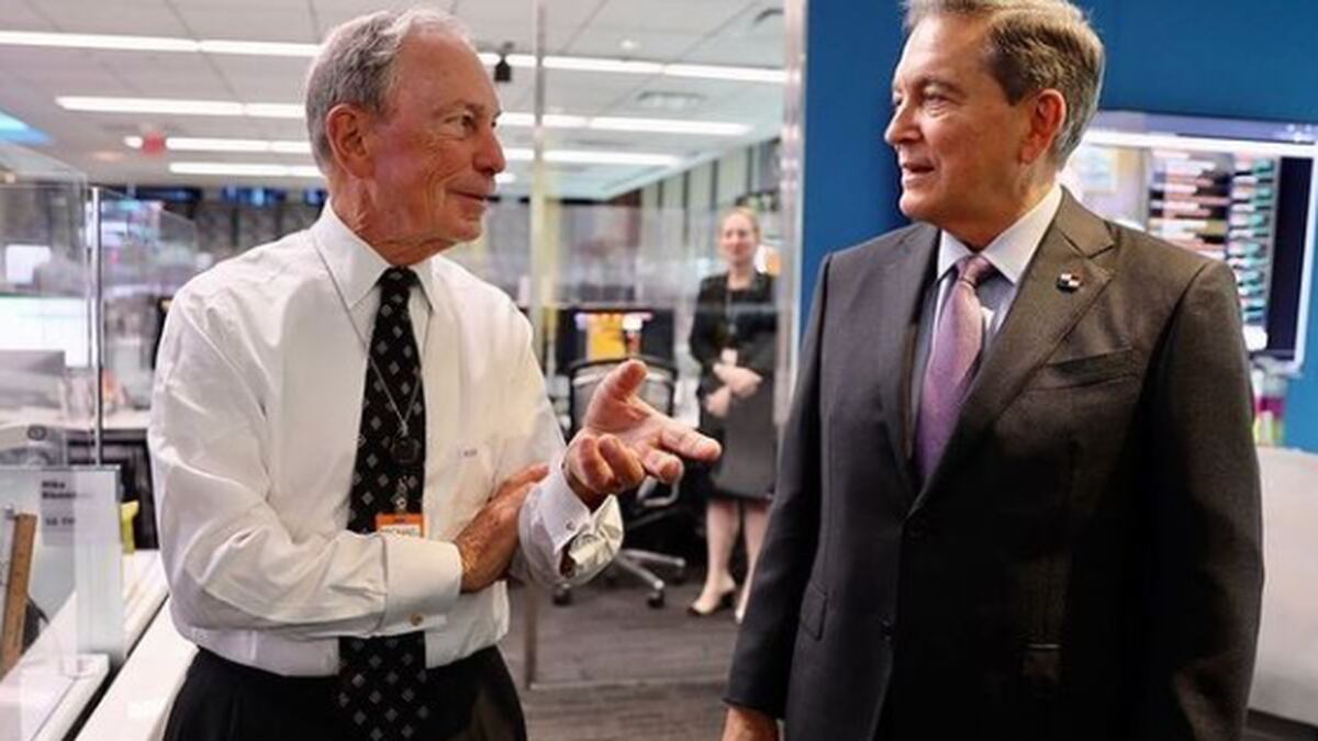 Cortizo fecha acordo com Michael Bloomberg para aliança estratégica no Panamá