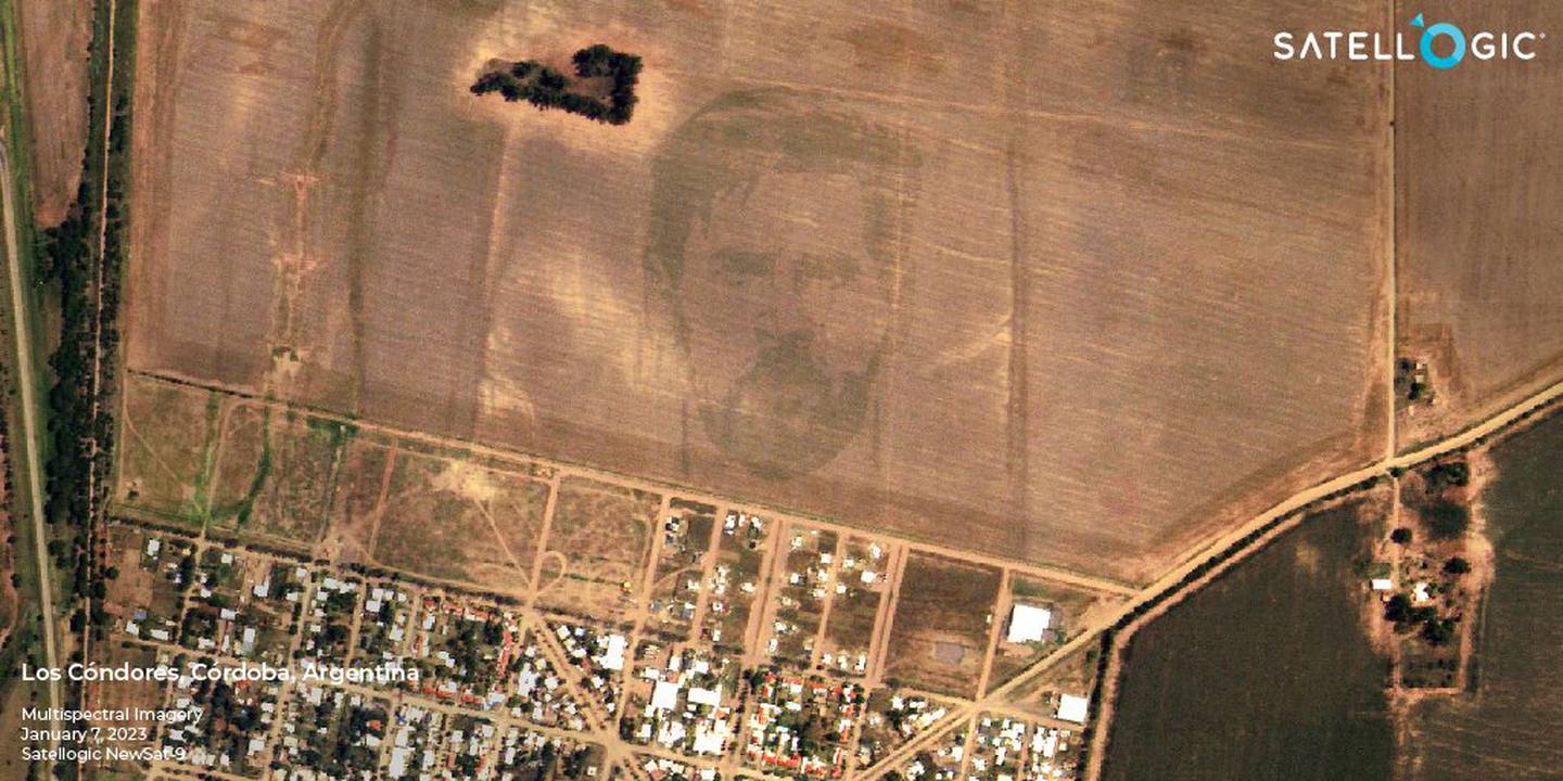 La cara de Lionel Messi, vista desde el espacio.