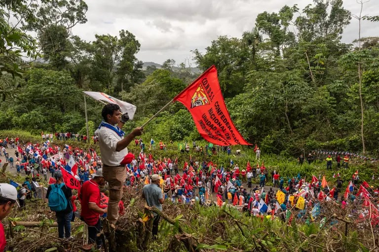 Protestas antimineras en Panamádfd