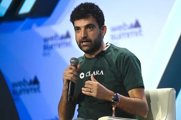 Gerry Giacomán Colyer, cofundador e CEO da fintech Clara em painel durante o Rio Web Summit de 2024