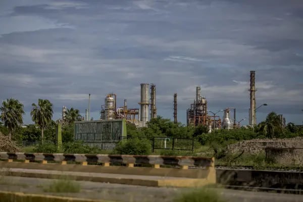 La refinería Salina Cruz de la empresa estatal Petróleos Mexicanos (Pemex), ubicada en el estado de Oaxaca, México.