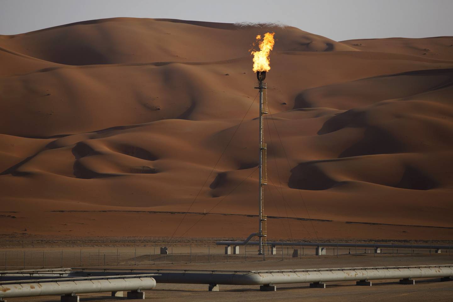 Una instalación petrolera de Saudi Aramco
