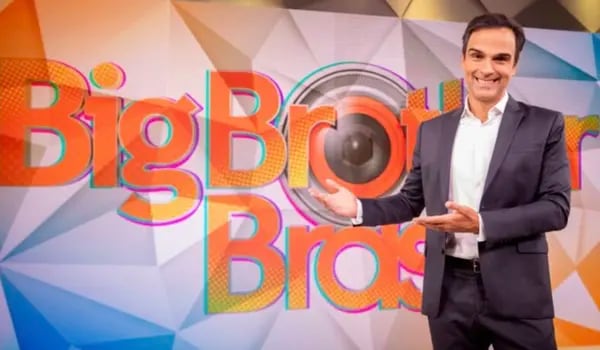 Presenter Tadeu Schmidt, who switched from Globo's Sports channel to BBB: Millionaire Edition.