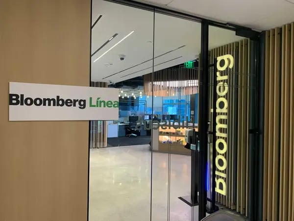 The offices of Bloomberg News in Miami during Bloomberg Línea press conference