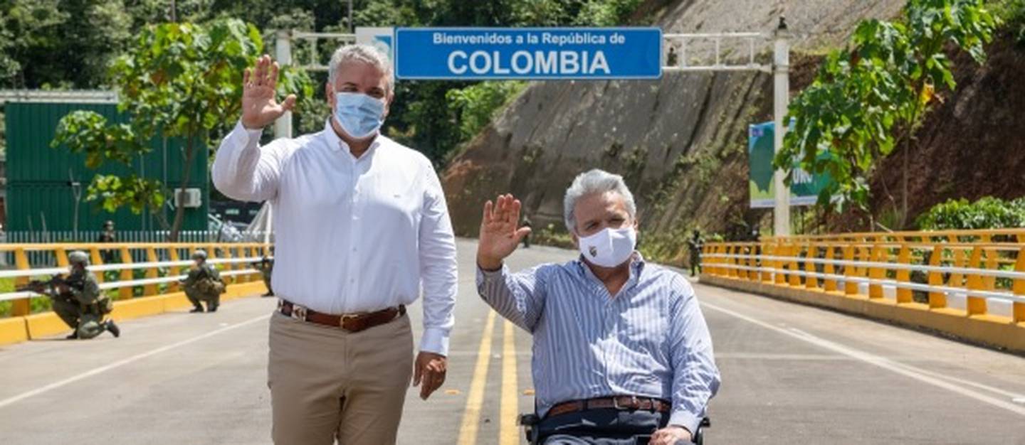 El 10 de enero de este años los presidentes de Colombia y Ecuador visitaron las obras y dijeron que estarían entregadas en junio.dfd