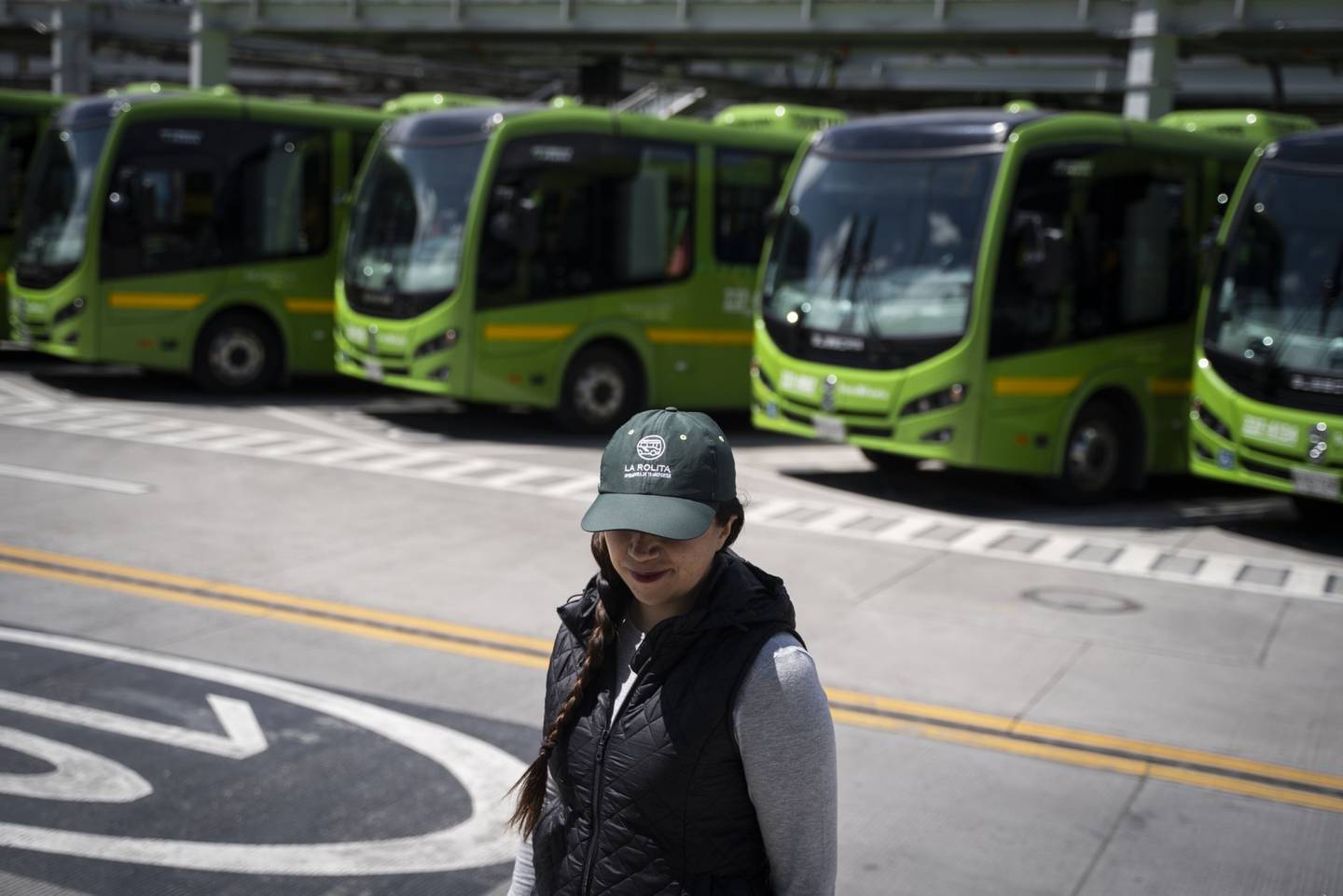 Conductoras de buses en Colombia reforman el transporte público / Fotógrafa: Nathalia Angarita/Bloomberg