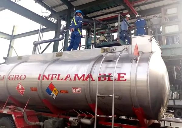 Petroecuador realizó pruebas de la nueva gasolina Eco Plus 89 en la Refinería de Esmeraldas.