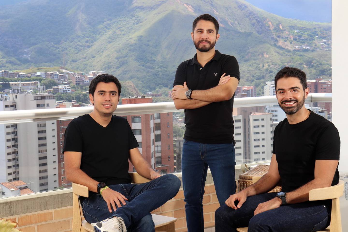 El equipo fundador de Addi. A la derecha, Santiago Suárez, CEO de la compañía.