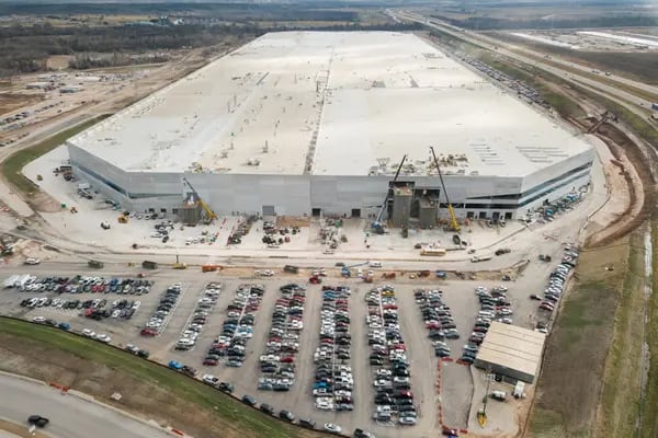 The Tesla Gigafactory in Austin, Texas.