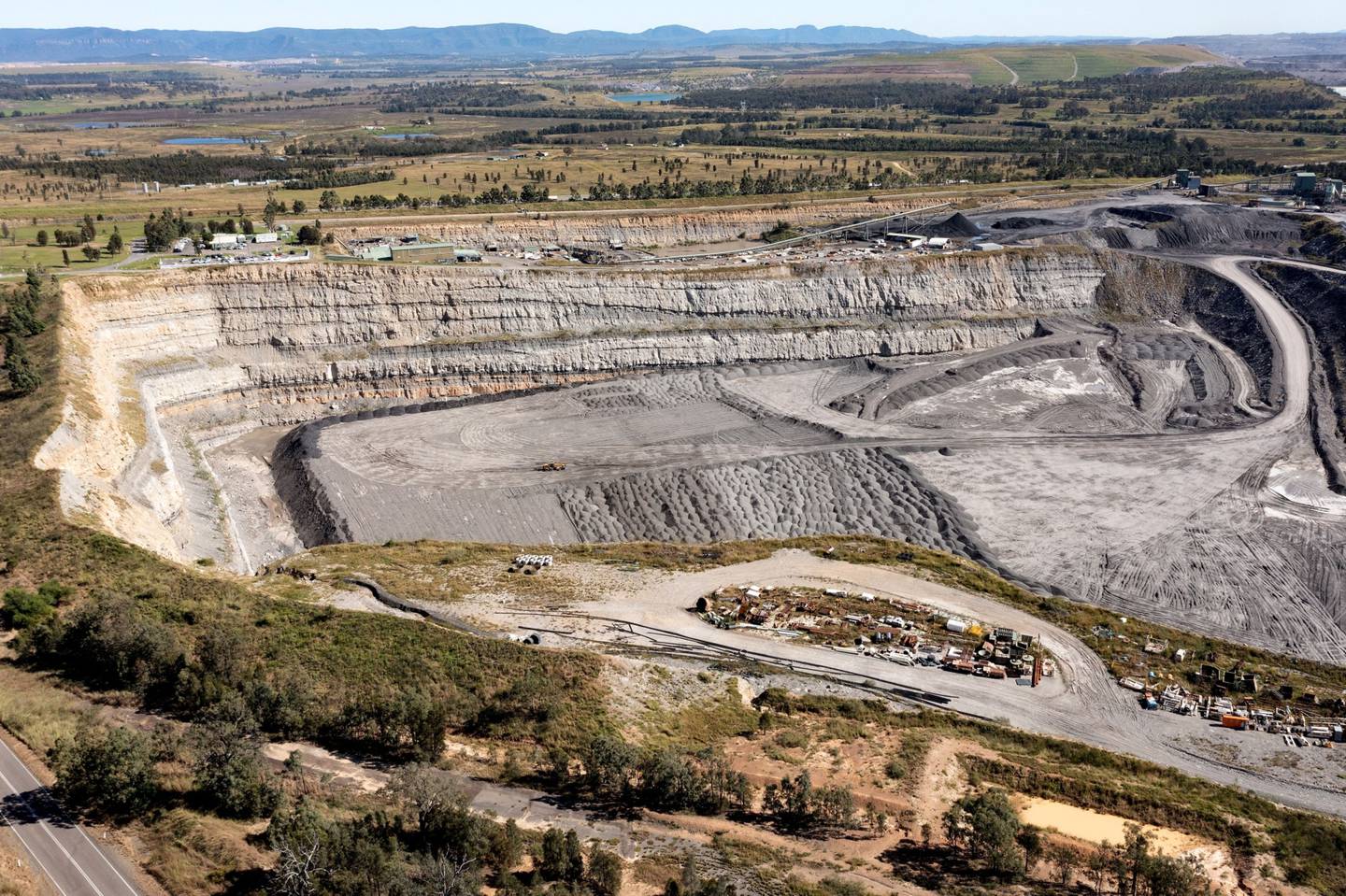 La mina de carbón Ashton en Nueva Gales del Sur, Australia. dfd
