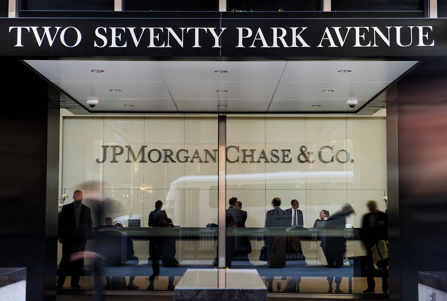 El edificio de la sede de JPMorgan Chase & Co. en Nueva York, Estados Unidos.